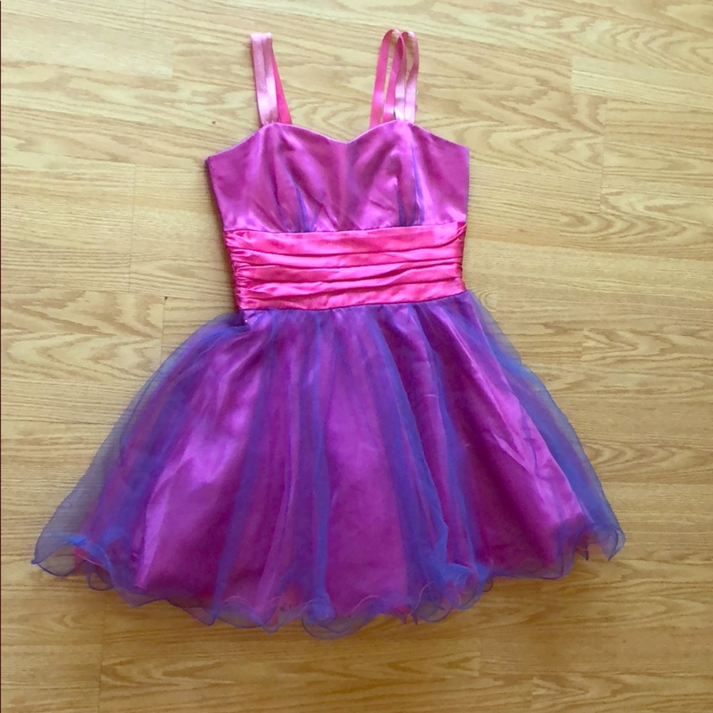 A beautiful strapless event dress